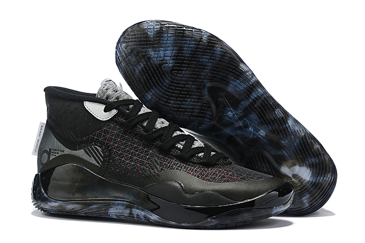 2020 Nike KD 12 Cool Black Blue Shoes